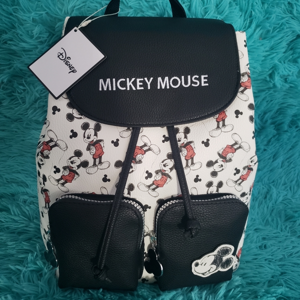 ๐ Disney Mickey Mouse Sketch Drawstring Backpack - Picture 2 of 6